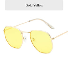 Load image into Gallery viewer, Oulylan Fashion Sunglasses Women Brand Designer Small Frame Polygon Clear Lens Sun Glasses Men Vintage Hexagon Metal Frame