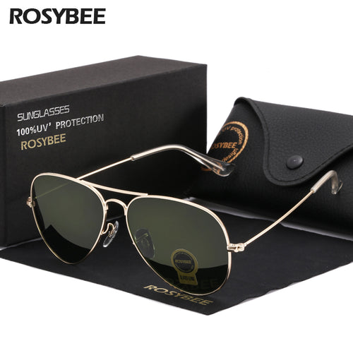 High Quality G15 Glass Lens women men Sunglasses uv400 aviation brand classic mirror male oculos vintage banned man sun Glasses