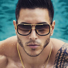 Load image into Gallery viewer, Classic Oversized Men Sunglasses Luxury Brand Women mach one Sun Glasses Square retro Oculos de sol Male UV400 Mirror Eyewear